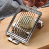 Egg Slicer, Egg Slicer, Dishwasher Safe, Sturdy, Stainless Steel, Multifunctional