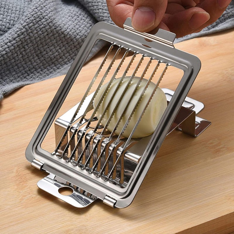 Egg Slicer, Egg Slicer, Dishwasher Safe, Sturdy, Stainless Steel, Multifunctional