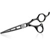 JASON Hair Cutting Scissors Shears - 6" Professional Ergonomic Black