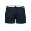 Eight2Nine Women's Chino Shorts with Braided Belt, dark blue