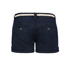 Eight2Nine Women's Chino Shorts with Braided Belt, dark blue