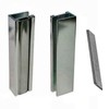 Brushed Nickel Shower Door U-Channel with Metal Strike and Magnet