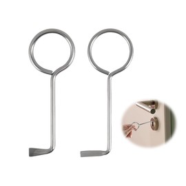 Hitopin Set of 2 Professional Lock Pick Set, Universal Deadlock Key, Universal, Key for Room Doors, Opens Almost Any Door, Keys (Silver)