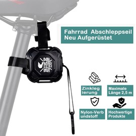 Tow Rope Bicycle Children, Bicycle Pulling Aid Children, Retractable Bicycle Rope for Family Outdoor Riding, Fits All Bikes, Tensile Load up to 100 kg, 2.5 m