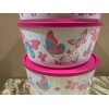 New Tupperware UNIQUE Butterfly & Flowers Theme Ilumina StacknStore Set