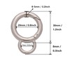 BIKICOCO Spring Gate Ring with Loop O-Ring Clasp Push Gate