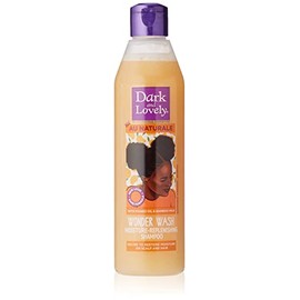 Dark & Lovely Natural Moisturising Shampoo for Crepus, Curly and Natural Hair with Mango Oil and Bamboo Milk 250ml (1 Piece)