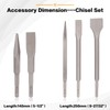 Gickbusus 17 PCS Rotary Hammer Drill Bits and Chisel Set,