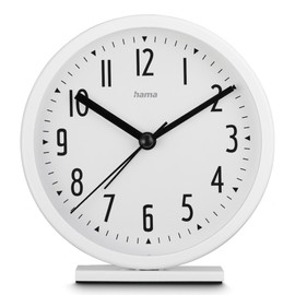 Hama Skye White Non Ticking Alarm Clock