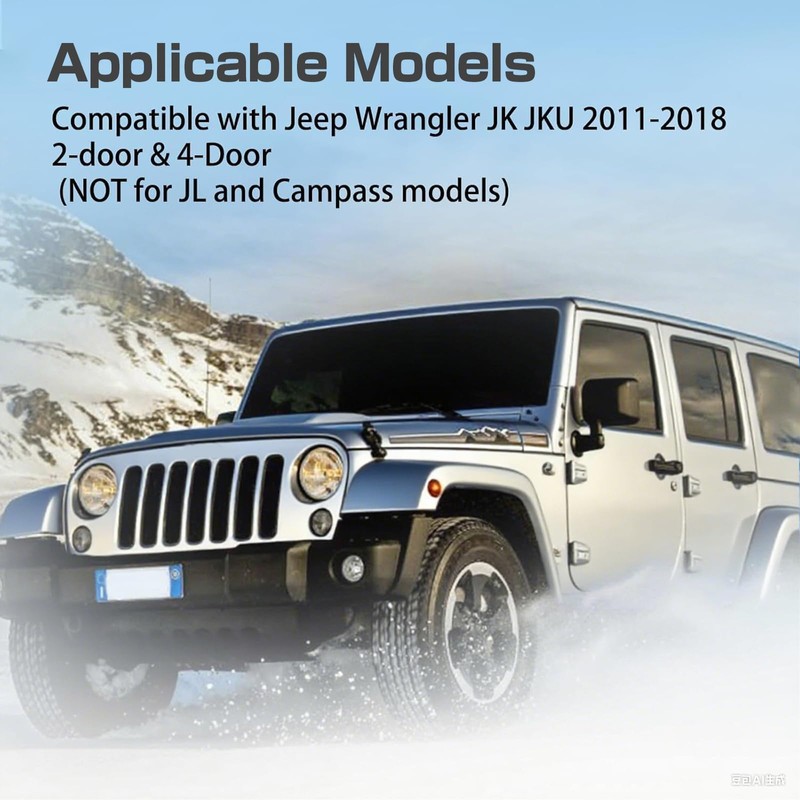 26PCS Full Set Interior Trim Kit Compatible with Jeep Wrangler