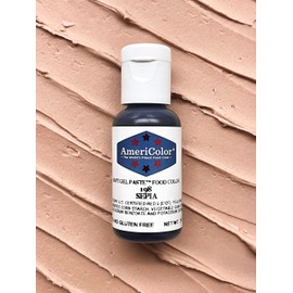 AmeriColor, Sepia, 0.75 Ounce Bottle, Soft Gel Paste Food Color