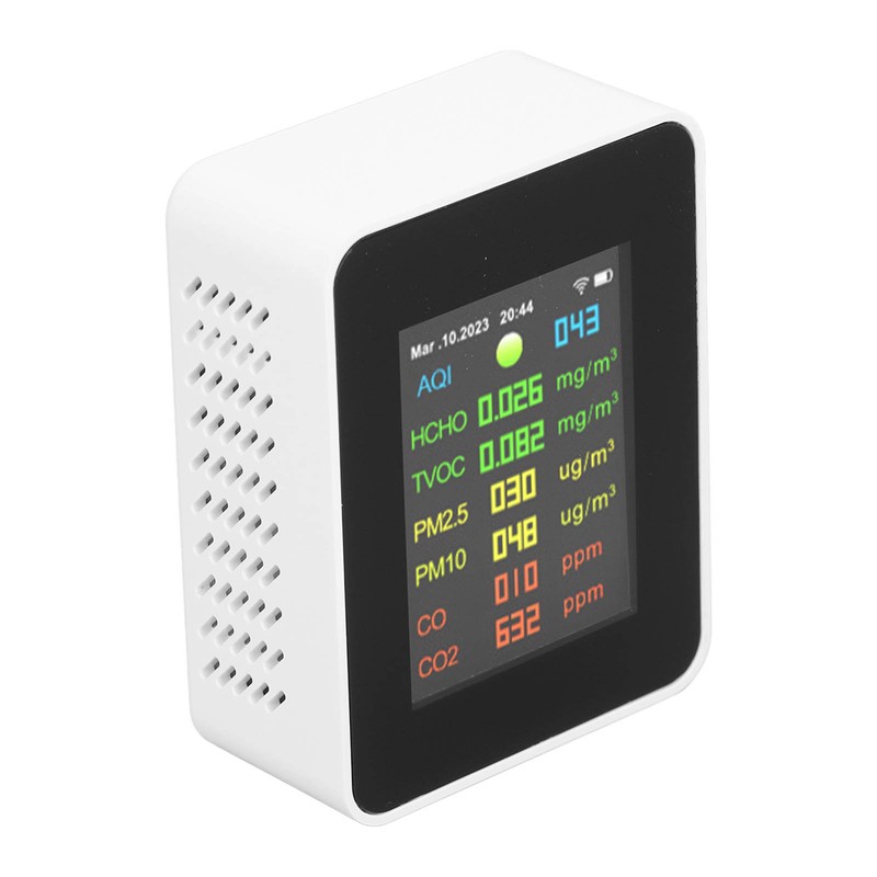 9 in 1 Air Quality Monitor WiFi Air Detector Color
