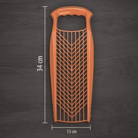 Börner Reibe PowerLine (Orange) • Raspel grob & fein • Küchenreibe für Gemüse, Obst, Käse & Schokolade • Gemüsereibe beidseitig verwendbar • Gemüsehobel, Käsereibe, Küchenhobel