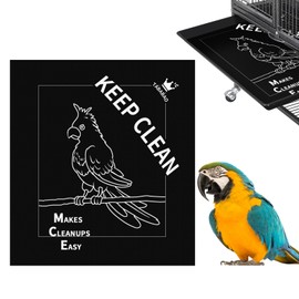 Bird Cage Liners, Parrot Cage Liners, 30pcs Disposable Cage Liners for Birds, Non-Woven Pre-cut Large Bird Cage Liners For Parrot Parakeet Conure Cockatiel, Paper Bird Cage liners, 20 x 18 inch