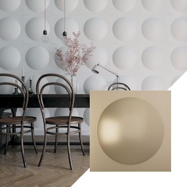 Ekena Millwork 19 5/8"W x 19 5/8"H Sloane EnduraWall Decorative 3D Wall Panel, Metallic Champagne Mist (Covers 2.67 Sq. Ft.
