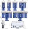 9 Pack Premium Diamond Drill Bit Set - Versatile Tools
