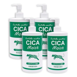 CICA Moist High Moisturizing Lotion, 17.6 oz (500 g) x 4 Bottles, Moisturizing Lotion, Compound with Peppermint Extract, Made in Japan