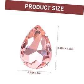 KONTONTY 50pcs Mixed Style Glass Claw Rhinestones for DIY Crafts Clothing and Accessories Lightweight Decorative Ornaments for Handmade Projects Creatives