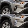 Pair Chrome Front Fog Light Cover Lamp Trims Paste Mounting