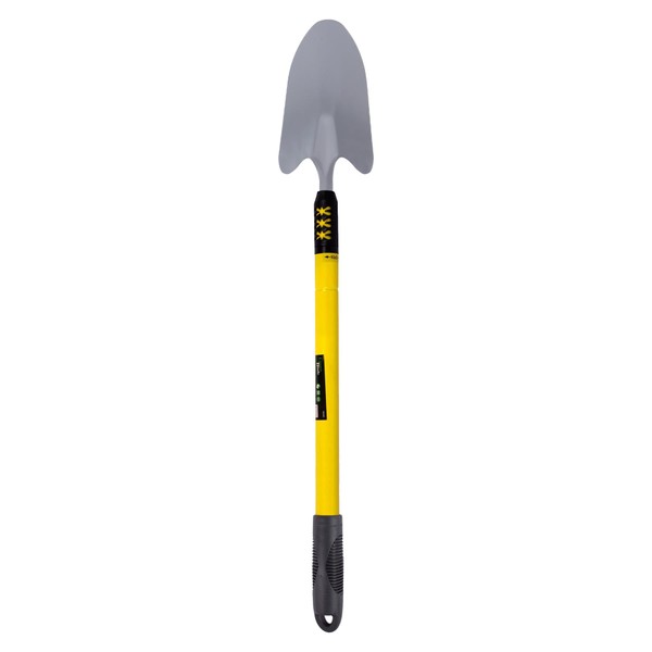 1x Yellow Telescopic Stainless Steel Hand Trowel - Small Mini