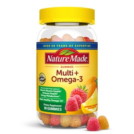 Nature Made Nature Made Multivitamin + Omega-3, Dietary Supplement for Daily Nutritional Support, 80 Gummy Vitamins and Minerals, 40 Day Supply
