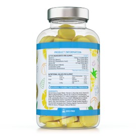 Kids Probiotics/ProBiocultures Gummies - 60 Children's probiotics Multi-Strain Gummies - Natural Pineapple Flavour – with Added B & C Vitamins for Immune Support - 2 Month Supply – UK Made