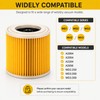 2 Pcs Replacement Cartridge Filter for Wet/Dry Vacuum – Pleated