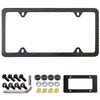 Aootf Carbon Fiber License Plate Frame- 100% Real Carbon Cloth