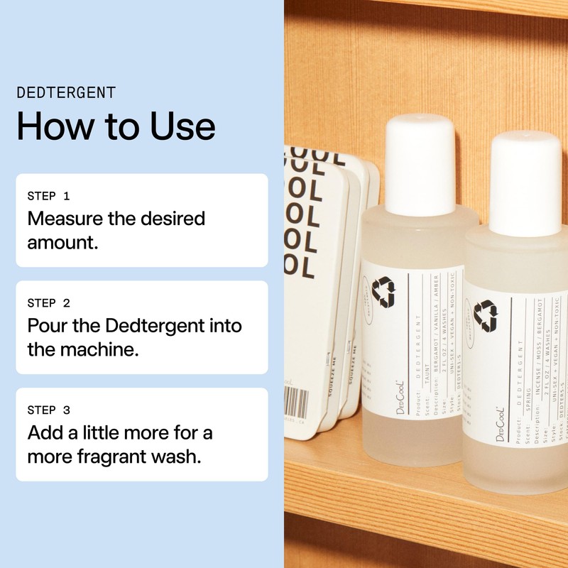 DedCool Liquid Laundry Dedtergent (Mini Milk, 2 fl oz) Luxurious