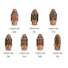 Cusdie 7-Die Bullet-Shaped Metal Dice Set DND Dice Set in