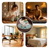 Cute Resin Elephant Incense Holder with Ceramic Tray for Meditation
