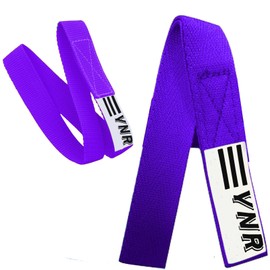 YNR Premium Gymnastic Bar Loops Straps, hand grip, palm protection, guards (33CM, Purple)