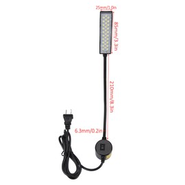 Cunyuer - Luz para máquina de coser, 30 luces LED de montaje magnético con cuello de cisne flexible, luz de coser para máquina de coser, prensa de taladro, escritorios, bancos de trabajo, lámparas de