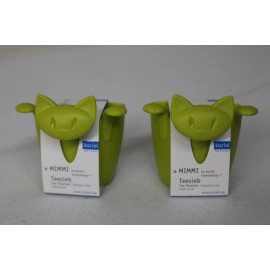 Koziol Lot Of 2 Koziol MIMMI Cute Cat Loose Herbal Strainer Filter Tea Bag - Black