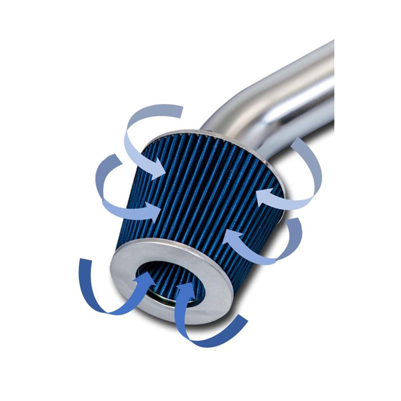 Click2go Cold Air Intake Kit with Reusable Blue Filter Compatible