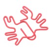 100Pcs Kids Paper Clips Crab Style Metal Exquisite Color Wide