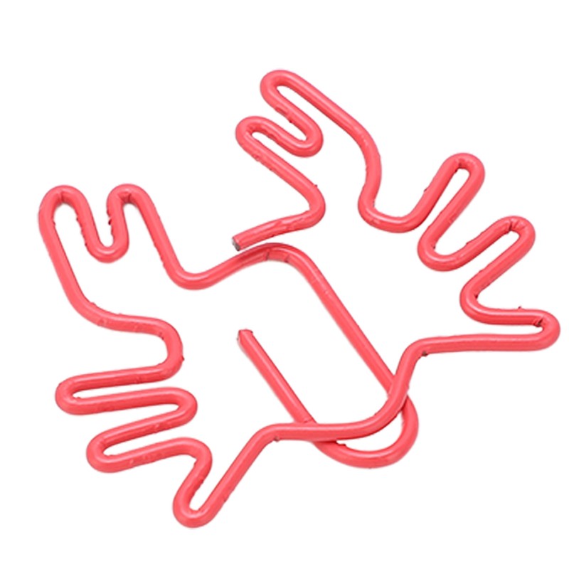 100Pcs Kids Paper Clips Crab Style Metal Exquisite Color Wide