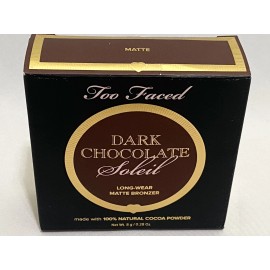 Too Faced Chocolate Soleil Matte Bronzer Shade DARK CHOCOLATE 8g / .28oz