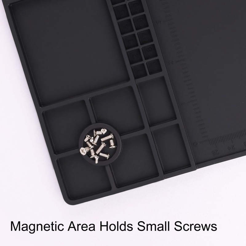 Premium Heat Resistant 932°F 22"x 14.2" Magnetic Silicone Soldering Mat