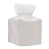MUNSKT PU Leather Square Tissue Box, Modern White 5"X5"X5" Cube