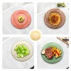 imposyu Pack of 8 Pasta Plates, Dessert Plates, 8 Colours,