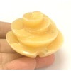 crystalmiracle Yellow Aventurine Quartz Flower Rock 1.2" Gemstone Crystal Handcrafted