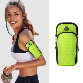 werkasi Reflective Sash Reflective Straps Safety Reflectors Lighted Running Belt Band with Arm Bag for Night Walking