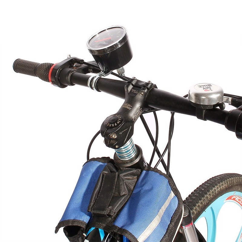 ZJchao New Resettable Analog Bike Speedometer Odometer Black Classic Style