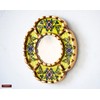 DecorContreras Small Oval Wall Mirror for Home Decor - Handmade