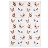 Lesser & Pavey Tea Towel - Chicken Design - GREY