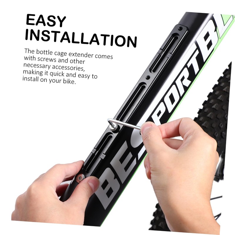 KOMBIUDA Bicycle Equipment, Practical Bottle Cage Extender, Metal Extension Adapter