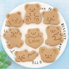 8Pcs Bear Theme Cartoon Cookie Mold 3D Stereo Pressing Cookie