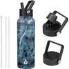 BJPKPK Botellas de Agua Aisladas de Acero Inoxidable 32 onz