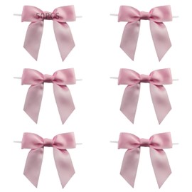 KEPYATI 50 pink bows, mini bows, bow decorations, bows, cute bows, can be used for DIY crafts, gift decoration, etc